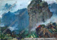 苏天赐 雁荡山 油画作品高清大图64下载