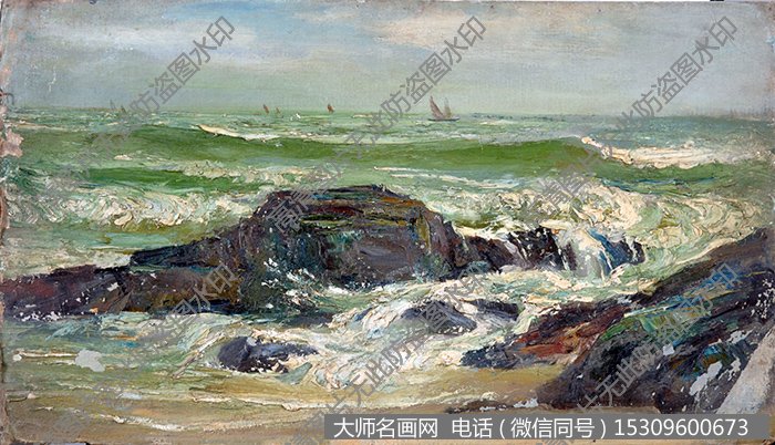 苏天赐 海滩 高清名画作品78下载