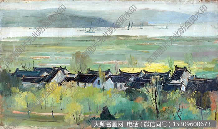 苏天赐 春雨江南 油画作品高清大图81下载