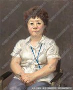 忻东旺《女人物肖像》油画作品高清大图14下载