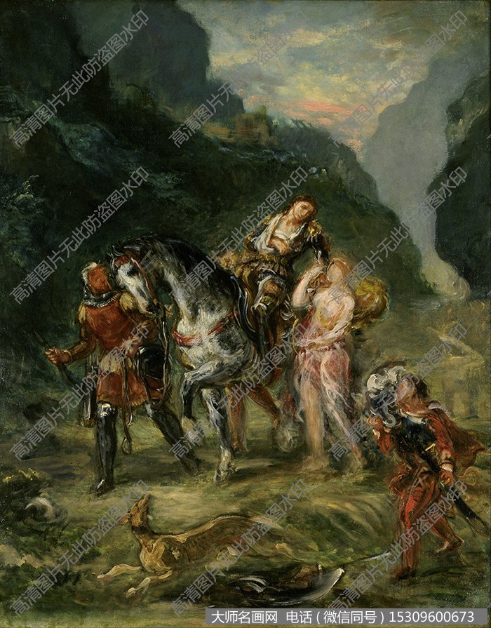 德拉克罗瓦 油画作品高清大图62下载