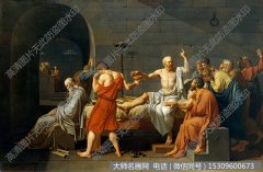 雅克.路易.大卫《苏格拉底之死》油画名画作品高清下载