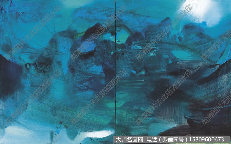 朱德群 油画作品高清46下载