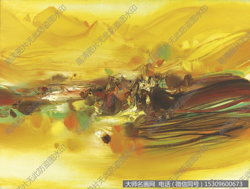 朱德群 油画作品高清58下载