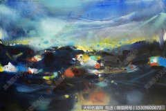 朱德群 作品油画大图80下载