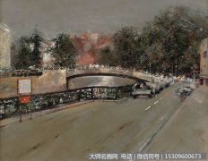 郭润文《风景油画_圣彼得堡街景》 高清名画作品下载