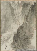 傅抱石国画作品《山水》高清大图4下载