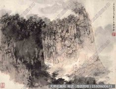 傅抱石国画作品《山水图 》高清大图24下载