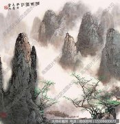 白雪石《烟雨漓江》国画作品高清133下载