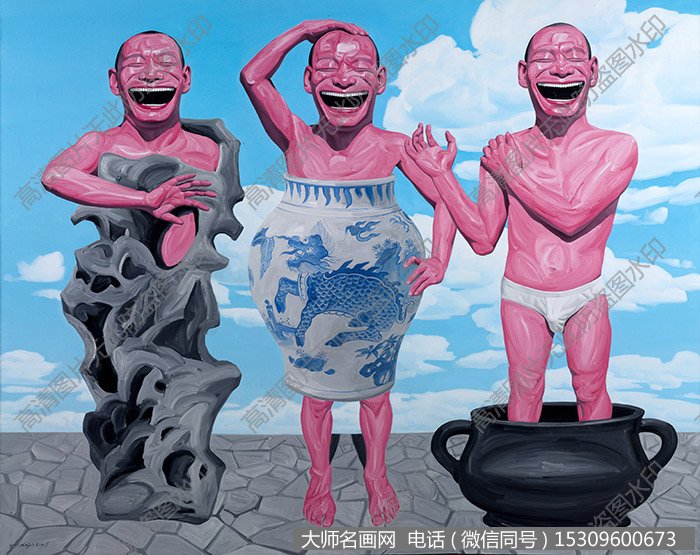 岳敏君 油画作品高清23下载