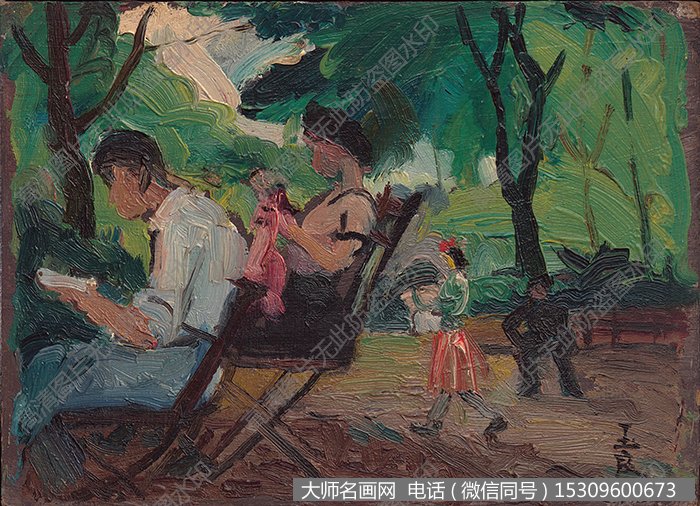 潘玉良《晨间小景》高清油画下载