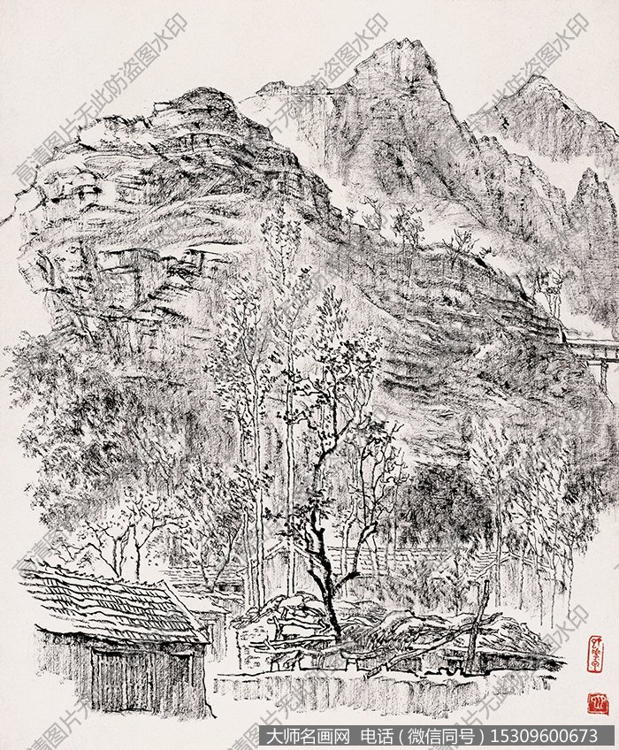 张仃 国画作品116高清大图下载