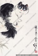 刘继卣 动物国画《猫1》高清大图下载