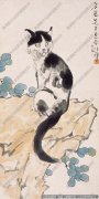 徐悲鸿 动物国画《猫》高清大图下载