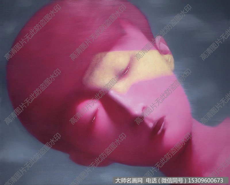 张晓刚作品《睡梦中的男孩》高清大图下载