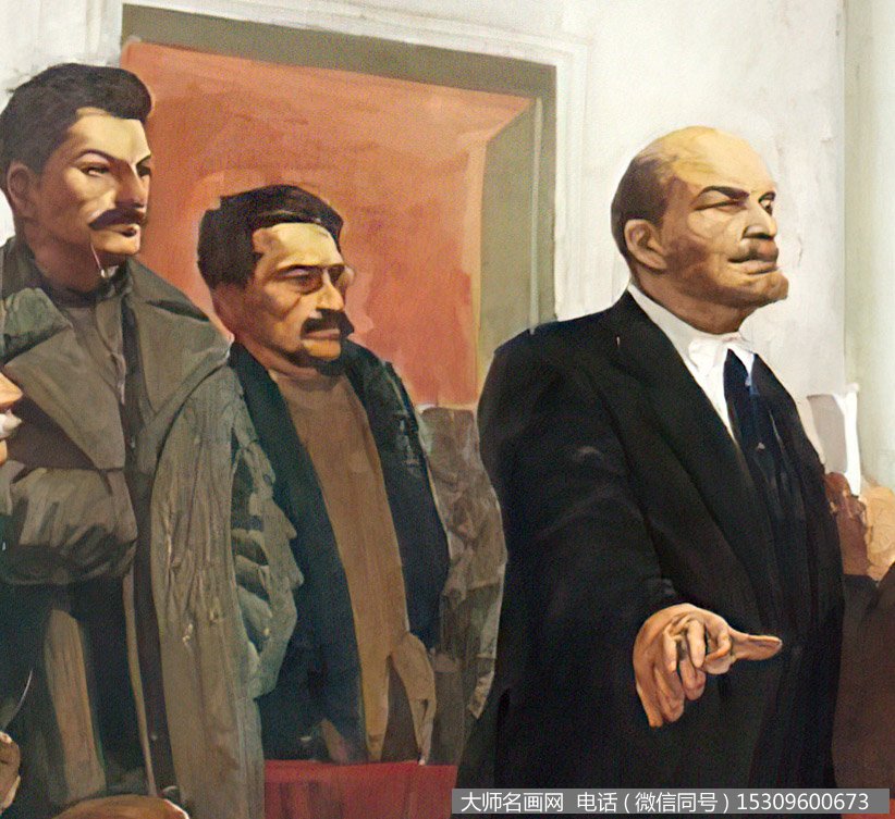 陈逸飞作品 列宁在一九一八 高清大图下载